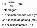 Rumus Untuk Menentukan Kecepatan Putaran Mesin Frais Adalah Jurnal